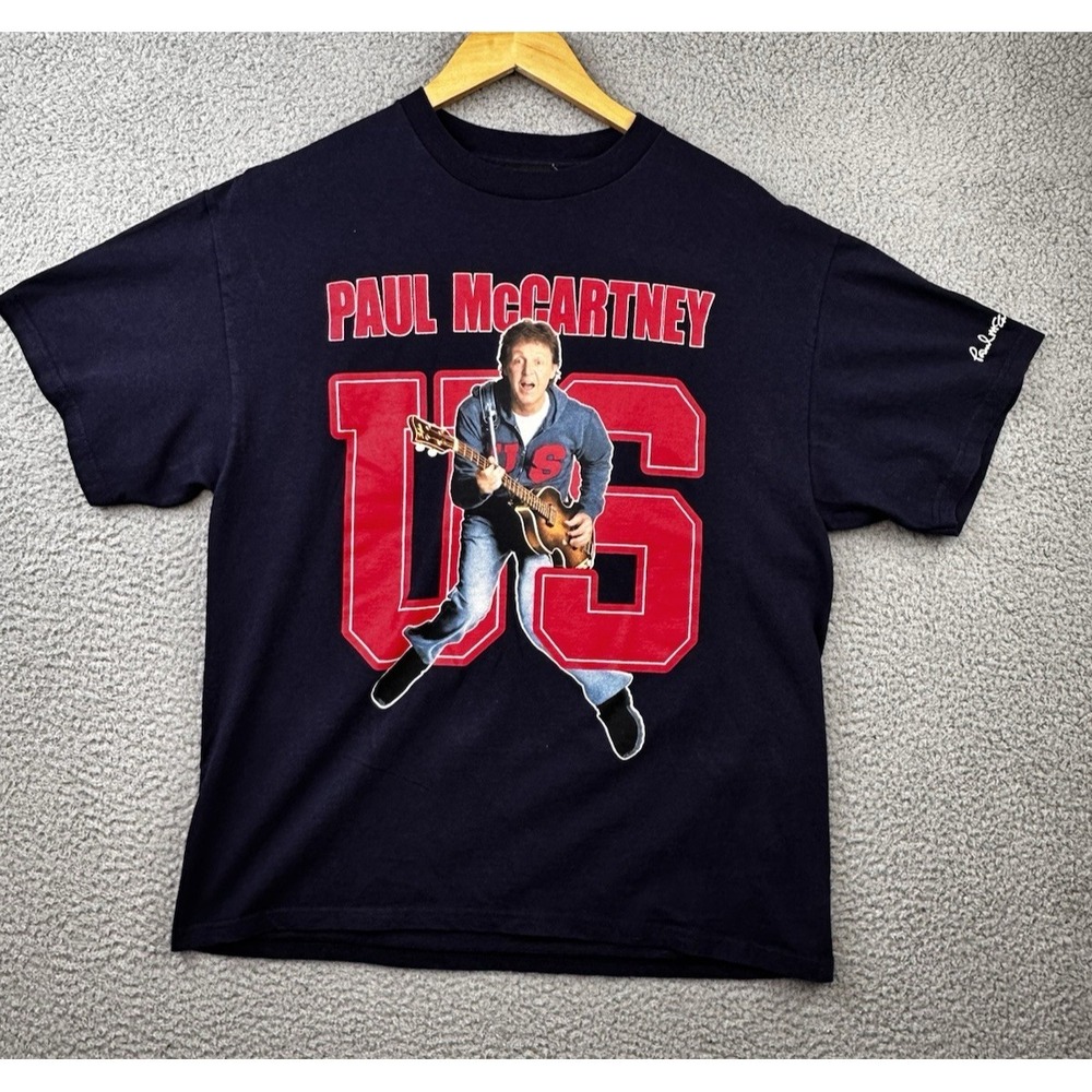 Paul McCartney 2005 US Tour Concert T-Shirt Navy Blue Giant Adult Large